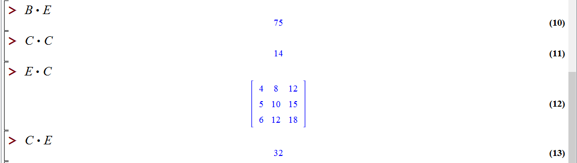 آرایه ها و بردارها در میپل (Arrays and Vectors in Maple)