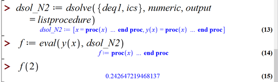 حل معادلات دیفرانسیل در میپل (Solving Differential equations in Maple)