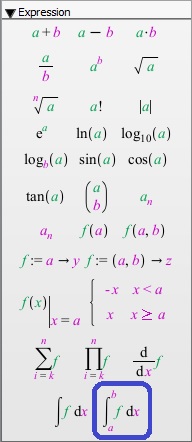 پالت عبارات یا پالت Expression