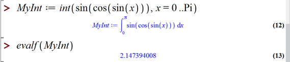 انتگرال گیری در میپل (Integration in Maple)