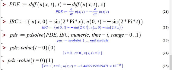 حل معادلات دیفرانسیل در میپل (Solving Differential equations in Maple)