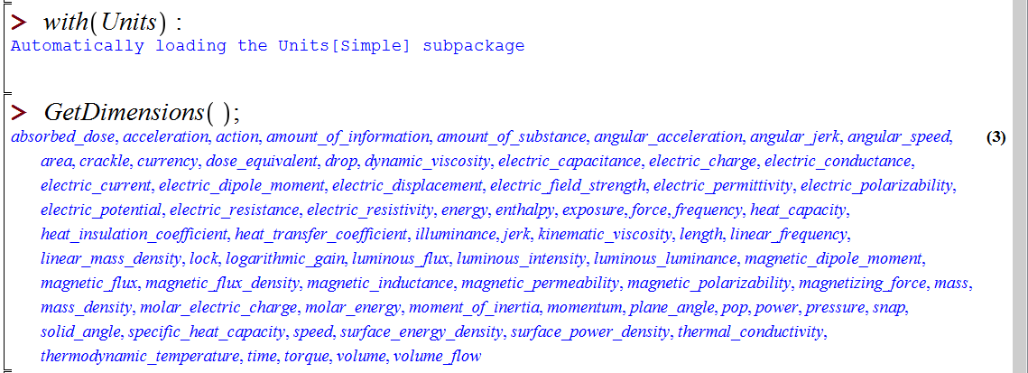 تبدیل واحدها در میپل (Units conversion in Maple)