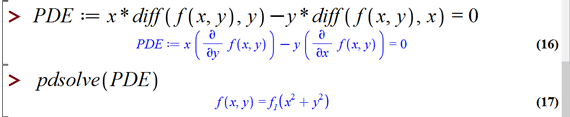 حل معادلات دیفرانسیل در میپل (Solving Differential equations in Maple)