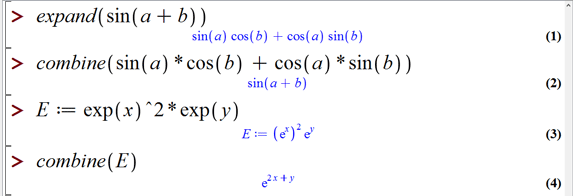 ساده سازی عبارات در میپل (Simplifying expressions in Maple)