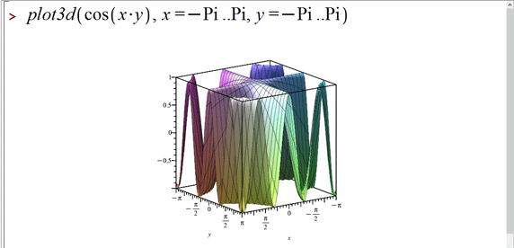 ترسیم نمودارهای سه بعدی در میپل (3D Plotting in Maple)