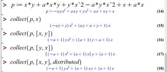 ساده سازی عبارات در میپل (Simplifying expressions in Maple)