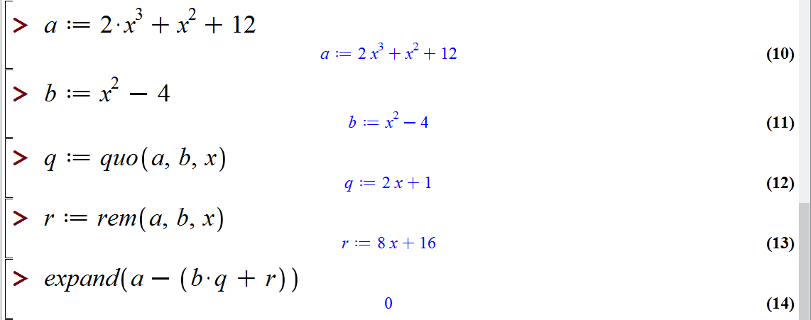 ساده سازی عبارات گویا (کسری) در میپل (Simplifying rational functions in Maple)