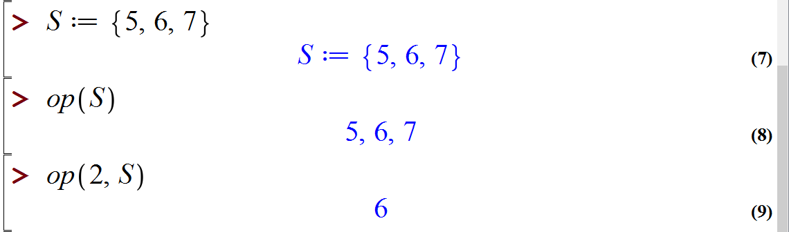 مجموعه ها و لیست ها در میپل (Sets and lists in Maple)