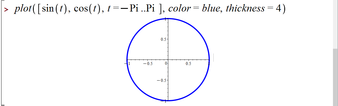 ترسیم نمودارهای دو بعدی در میپل (2D Plotting in Maple)