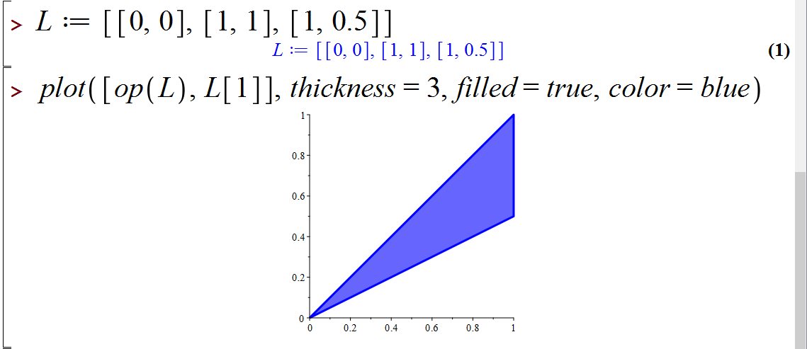 ترسیم نمودارهای دو بعدی در میپل (2D Plotting in Maple)